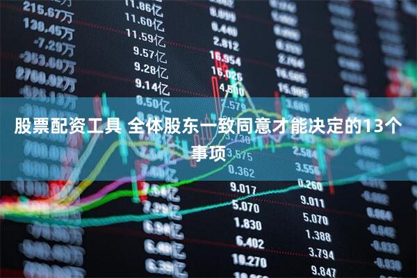 股票配资工具 全体股东一致同意才能决定的13个事项