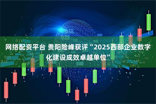 网络配资平台 贵阳险峰获评“2025西部企业数字化建设成效卓越单位”