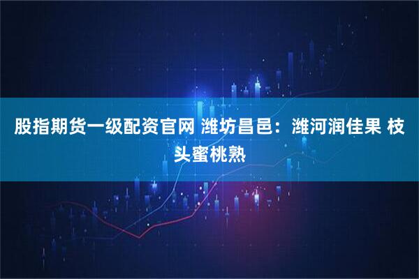 股指期货一级配资官网 潍坊昌邑：潍河润佳果 枝头蜜桃熟